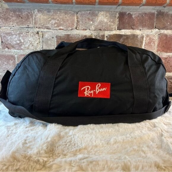 Jansport Other - Vintage JanSport Ray-Ban Black Duffle Bag with Strap & Handles